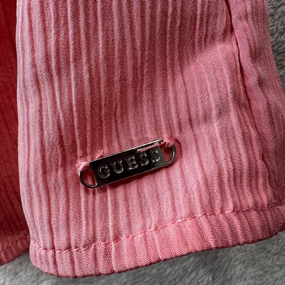 Guess Top Women's Small Off Shoulder Pink Peplum Summer Top - Picture 3 of 13